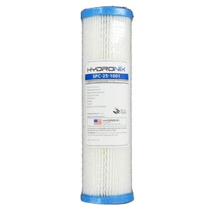 Hydronix 10" Pleated Sediment Filter - 1 Micron 40-Pack