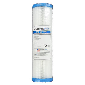 Hydronix 10" Pleated Sediment Filter - 10 Micron 40-Pack