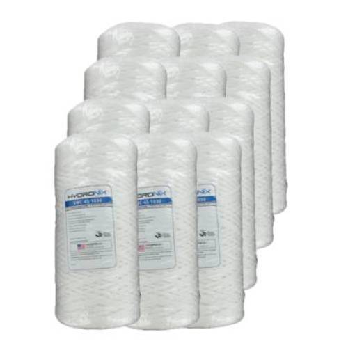 Hydronix SWC-45-1030 12-Pack 10" x 4.5" String Filter - 30 Micron 12-Pack