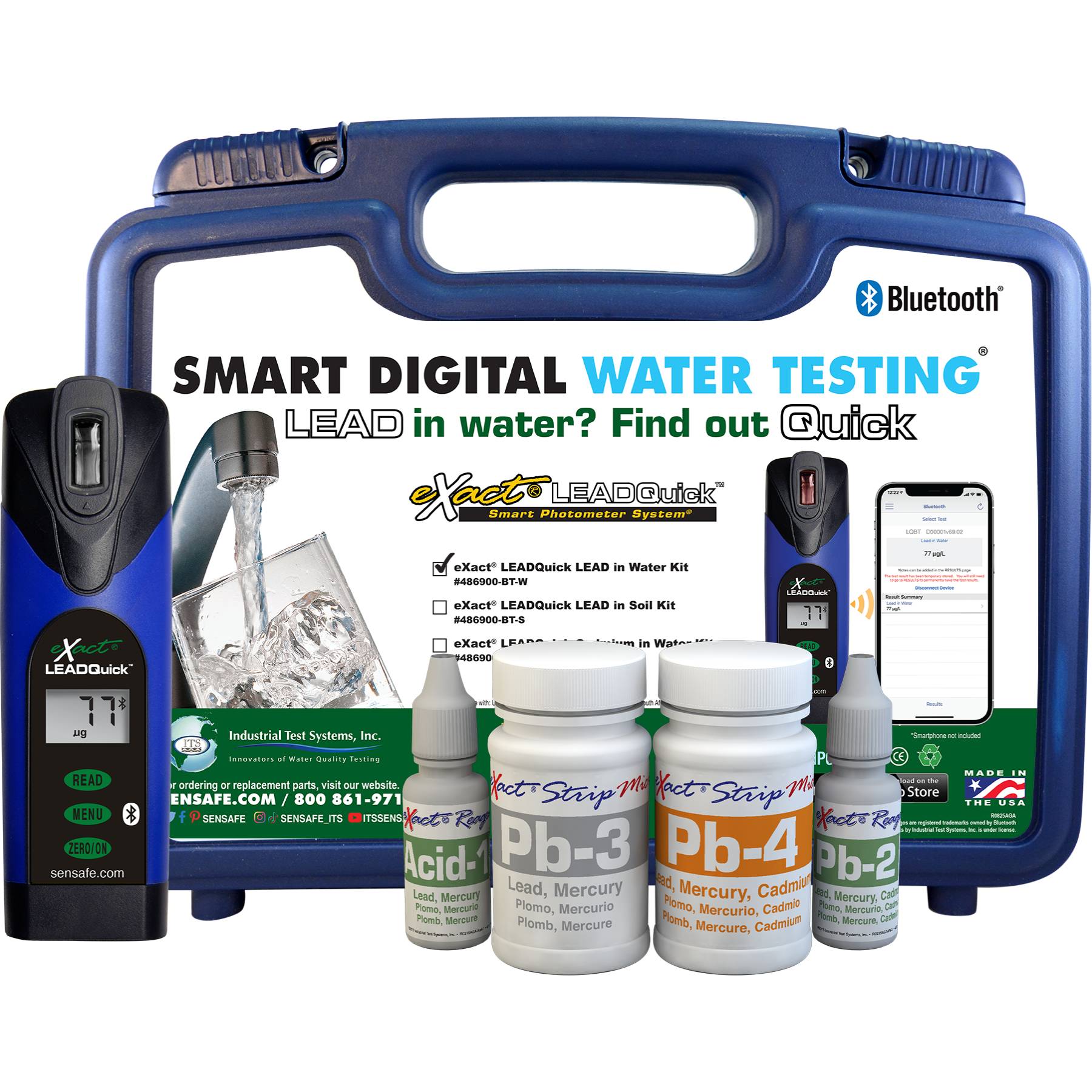 eXact Leadquick 486900-W Photometer Lead & Mercury Water Tests (50)