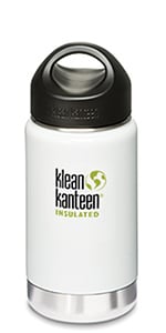 Klean Kanteen Wide Insulated 12oz Stainless- White