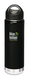 Klean Kanteen 20oz Reusable Water Bottle - Black