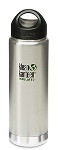 Klean Kanteen 20oz Brushed Stainless Water Bottle