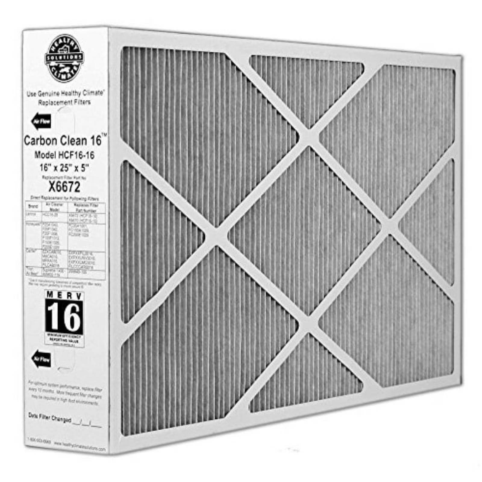 Lennox X6672 16x25x5 MERV 16 Healthy Climate Furnace & AC Air Filter