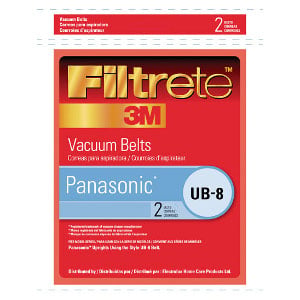 Panasonic UB-8 Vacuum Belt Replacements 2-Pack