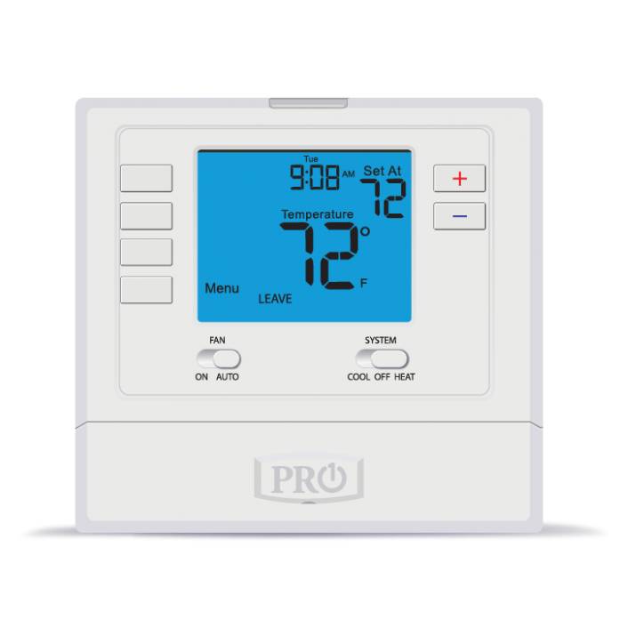 Pro1 IAQ T715 2-Heat, 2-Cool Programmable Thermostat