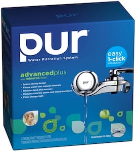 PUR FM-9400B Faucet Mount Filter 3-Stage Horizontal Chrome 3-Pack