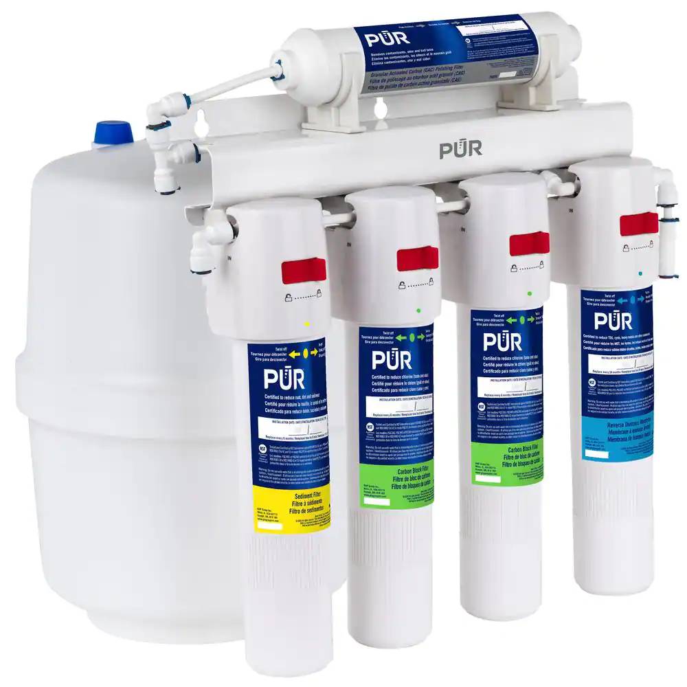 PURr PQC5RO 5-Stage Under Sink Quick-Connect Reverse Osmosis Water Filtration System