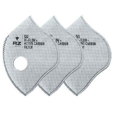 RZ Mask F3 High-Flow + Carbon Filters Meets N95 N99 in Mask- 3-Pack