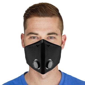 Comfortable, Reusable Particulate Respirator Black Facemask by RZ Mask - Meets N95 & N99 Standards
