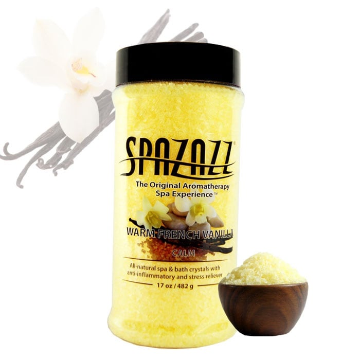 Spazazz Warm French Vanilla Spa Salts - 17 oz - 'Calm'