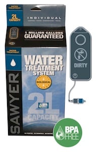 Sawyer SP161 - Water Filtration System - 2 Liter