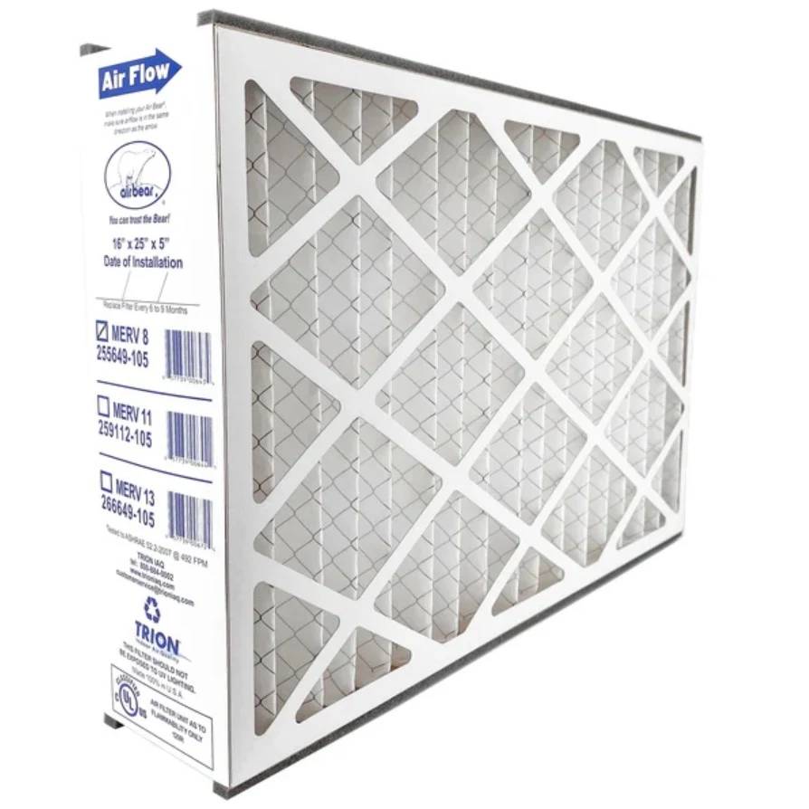 Genuine Trion Air Bear 255649-105 16x25x5 MERV 8 Furnace & AC Air Filter