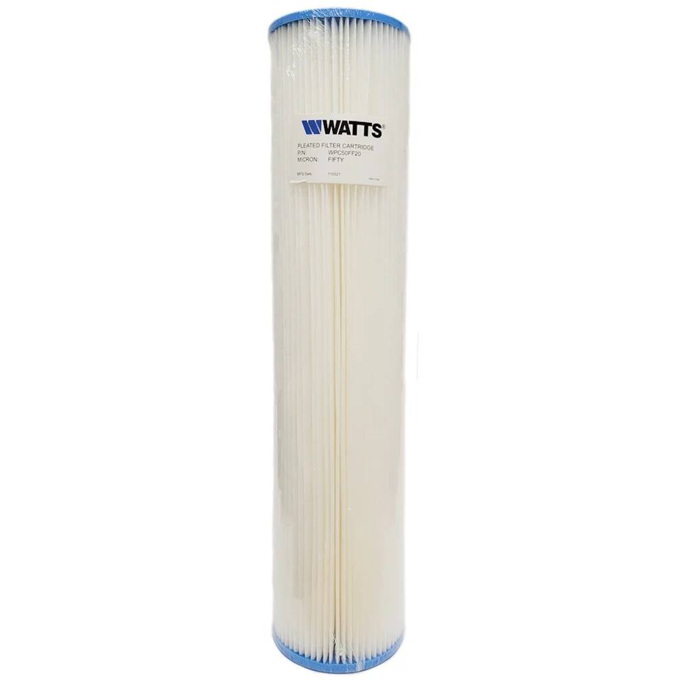 Watts 50 Micron Pleated 20" x 4.5" Water Filter