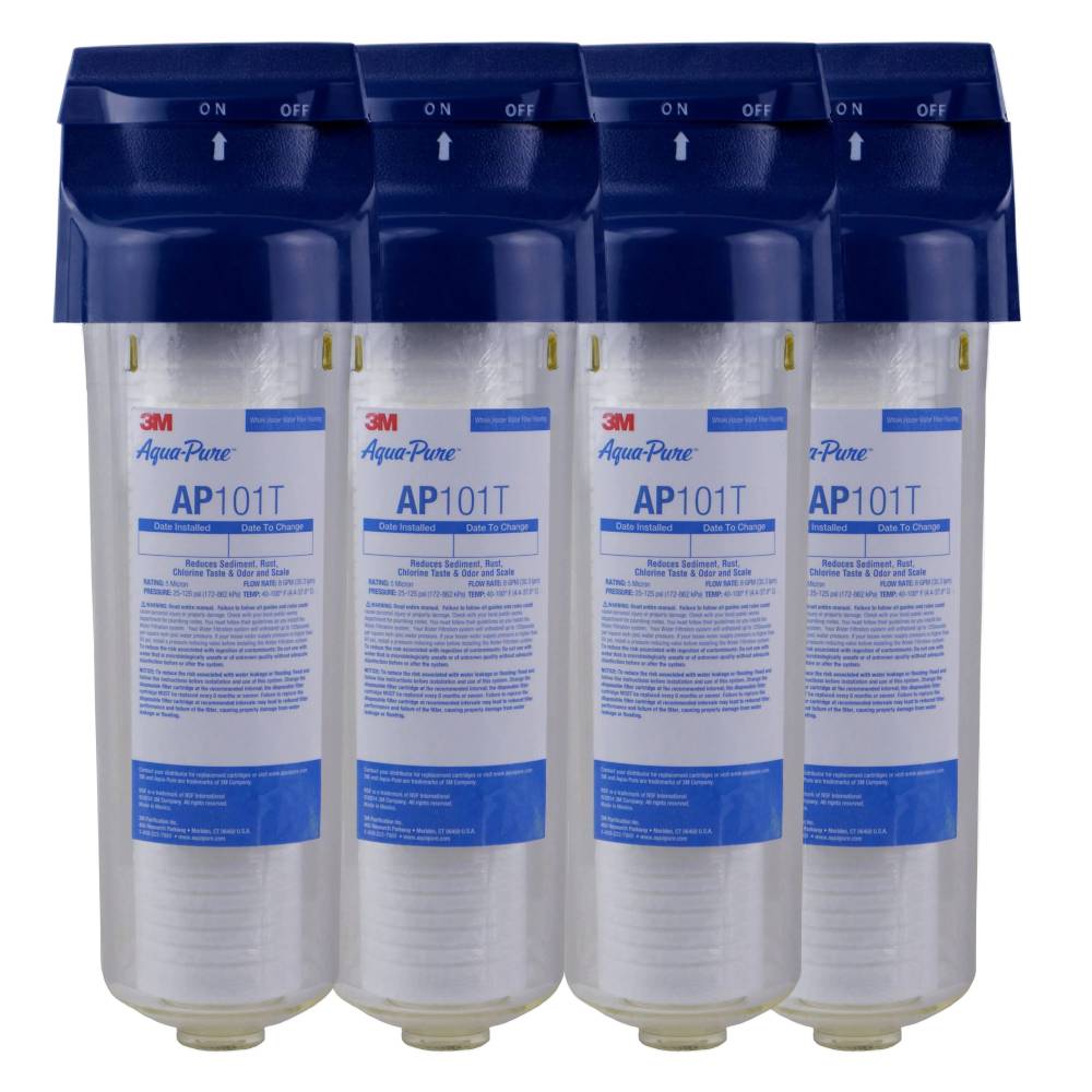 3M AP101T Whole House Water Filter System - 4-Pack