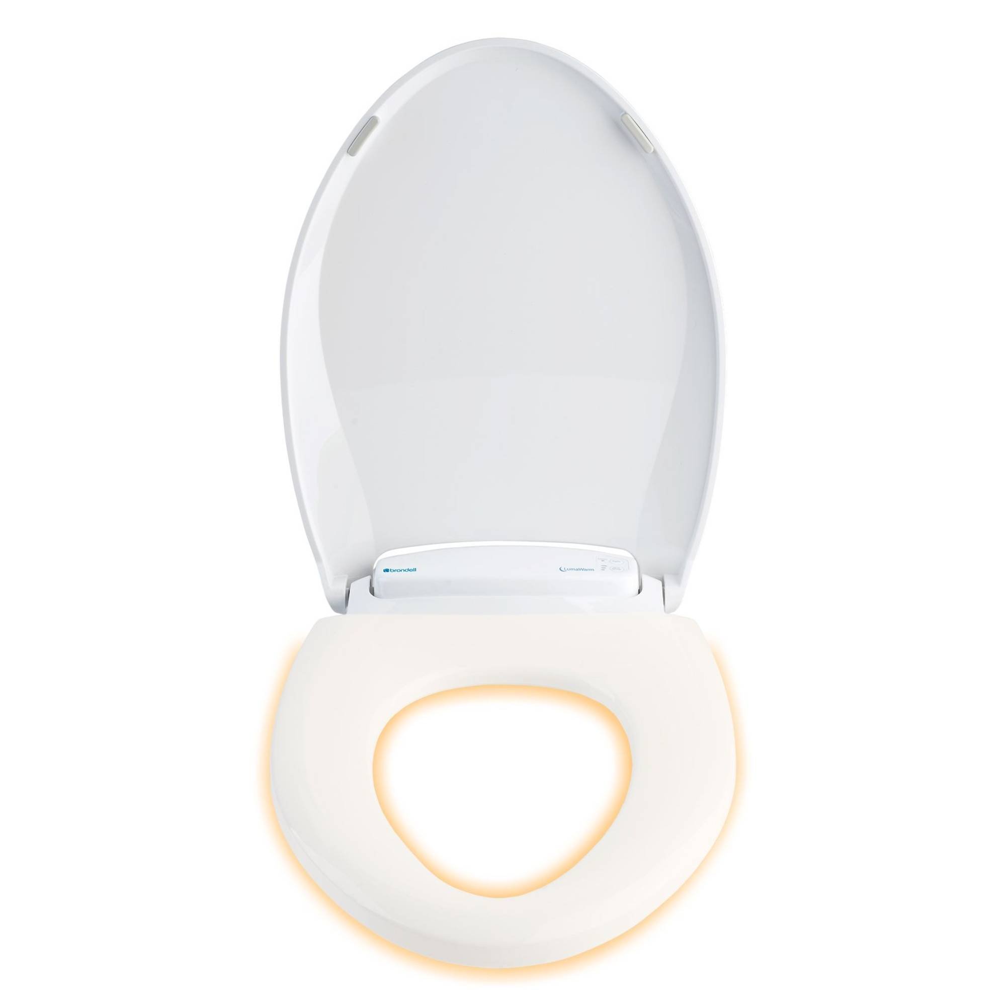 Brondell LumaWarm Heated Nightlight White Toilet Seat - Round