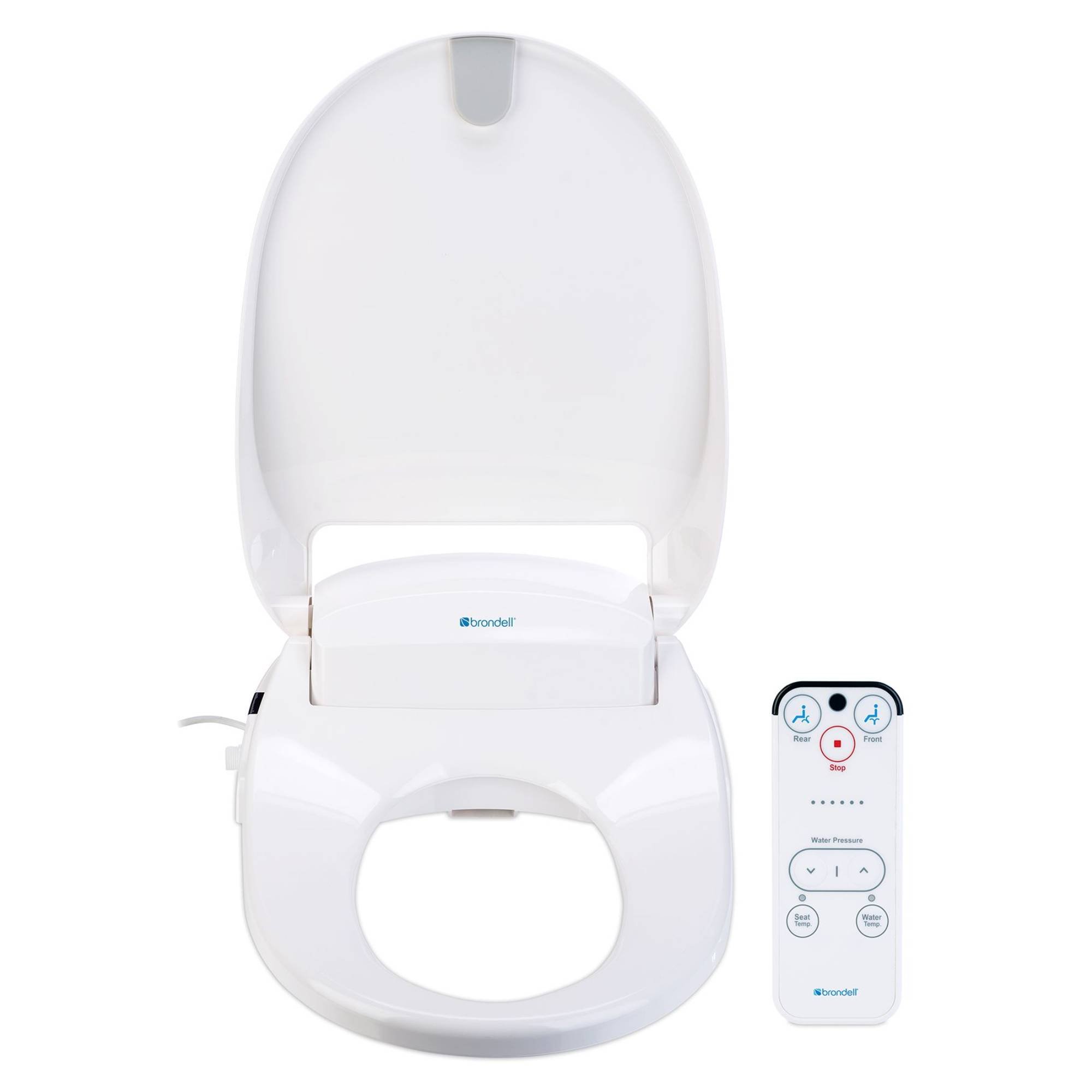 Brondell Swash 300 White Advanced Bidet Toilet Seat - Round