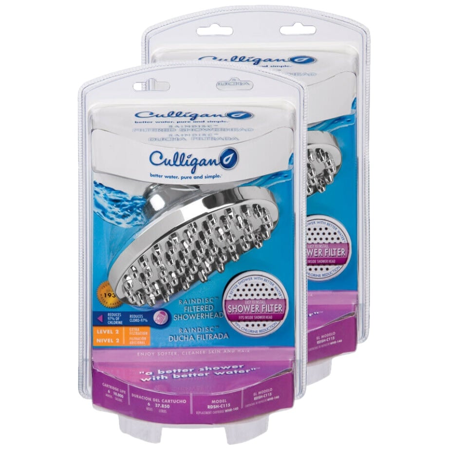 Culligan RDSH-C115 RainDisc Showerhead Filter 2-Pack