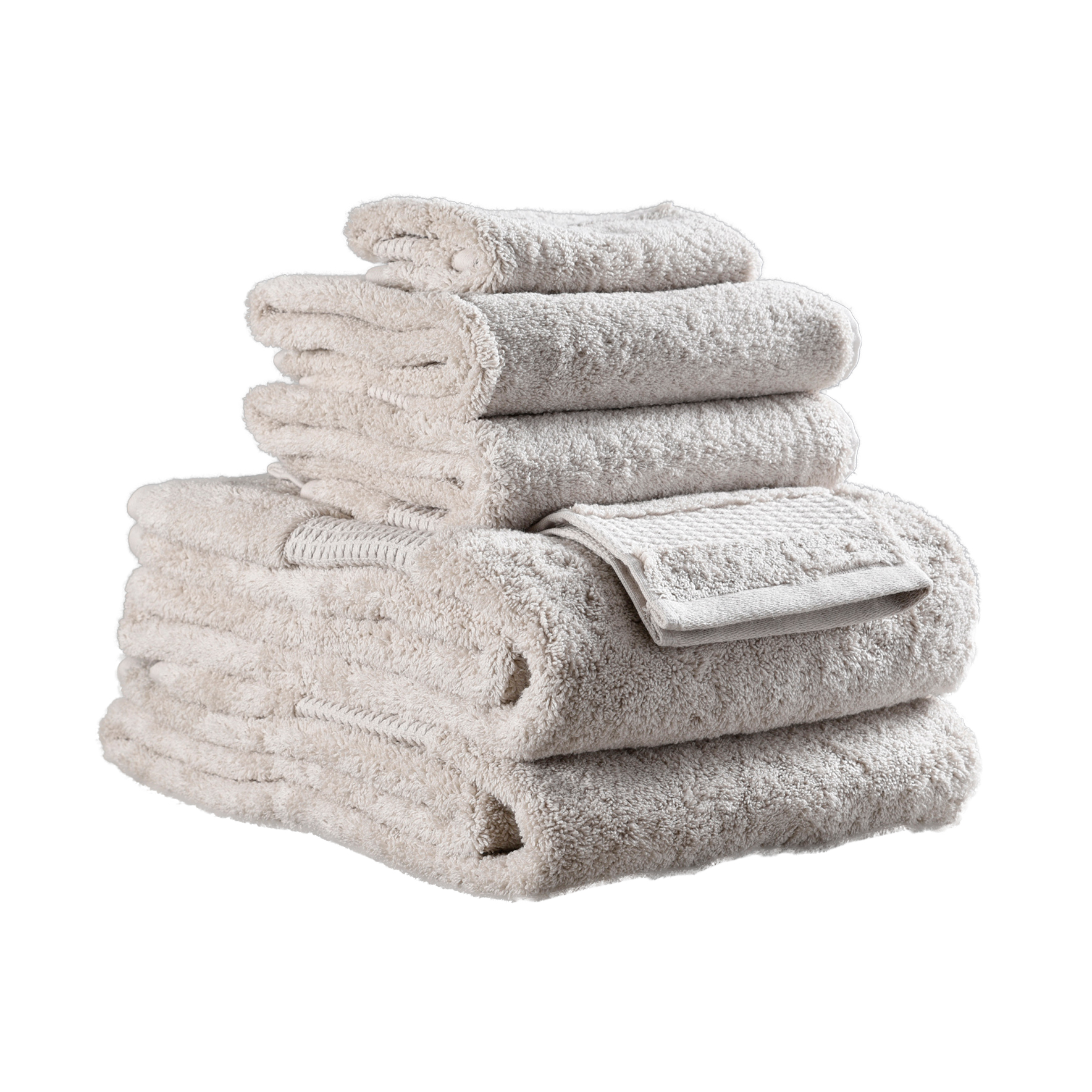 Delilah Home DHT-100401 Natural Organic Cotton Towel Set - 6-piece