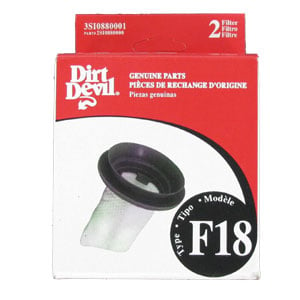 Dirt Devil F18 Vacuum Filters 2-Pack