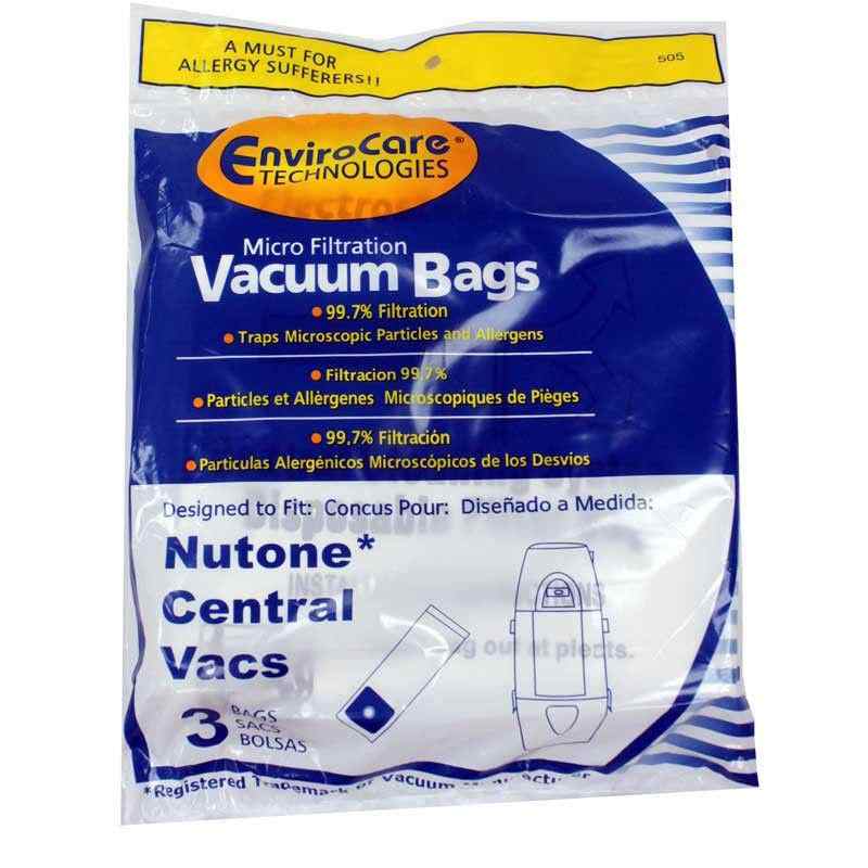 EnviroCare 06-2415-06 Micro Filtration Vaccum Bags for NuTone Central Vacuum Systems