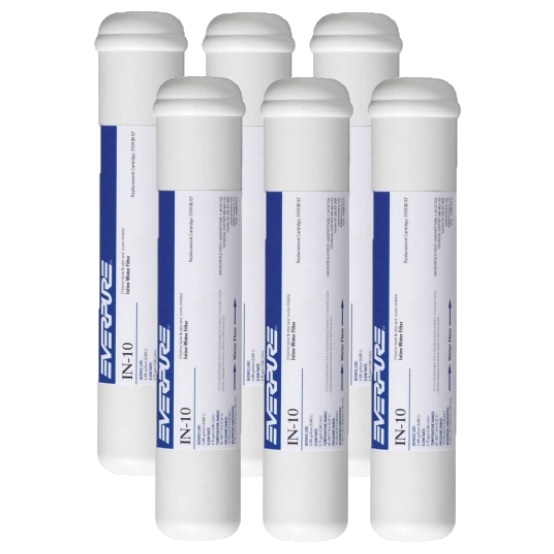 Everpure IN-10 GAC Phospate Inline Filter - w/o Fittings 6-Pack
