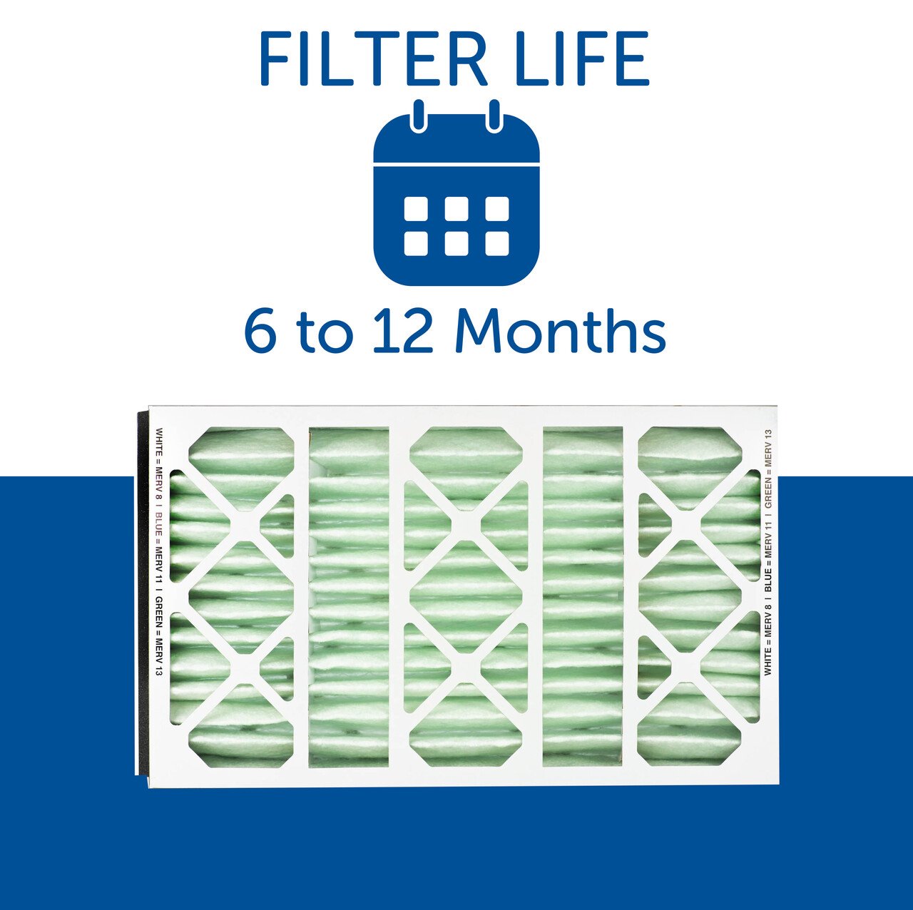 AprilAire 413 Filters Fast® Clean Green 413 Replacement for AprilAire 413, 16x25x4 MERV 13 Healthy Home Air Filter - Guaranteed Fit