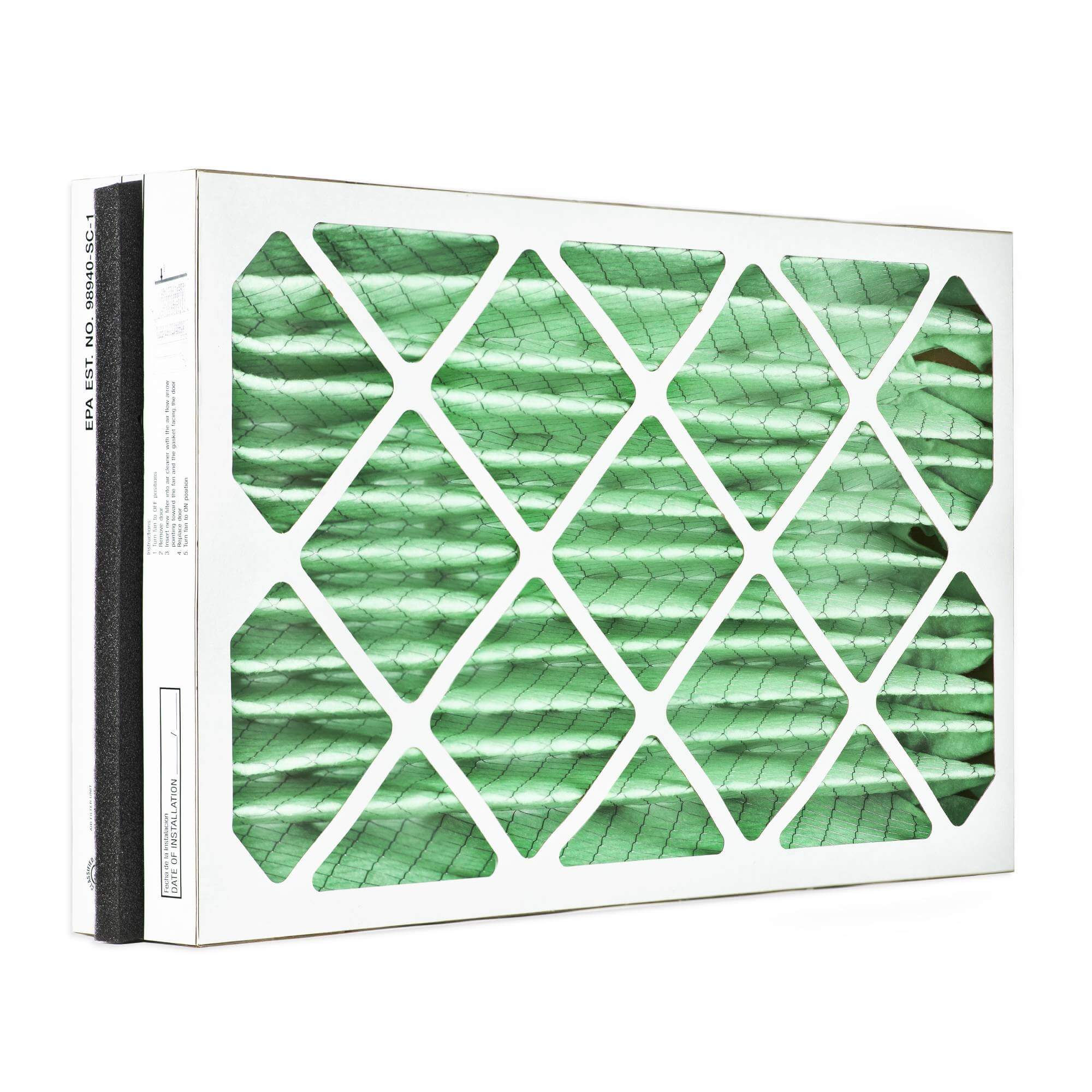 AprilAire 413 Filters Fastr Clean Green 413 Replacement for AprilAire 413, 16x25x4 MERV 13 Healthy Home Air Filter - Guaranteed Fit