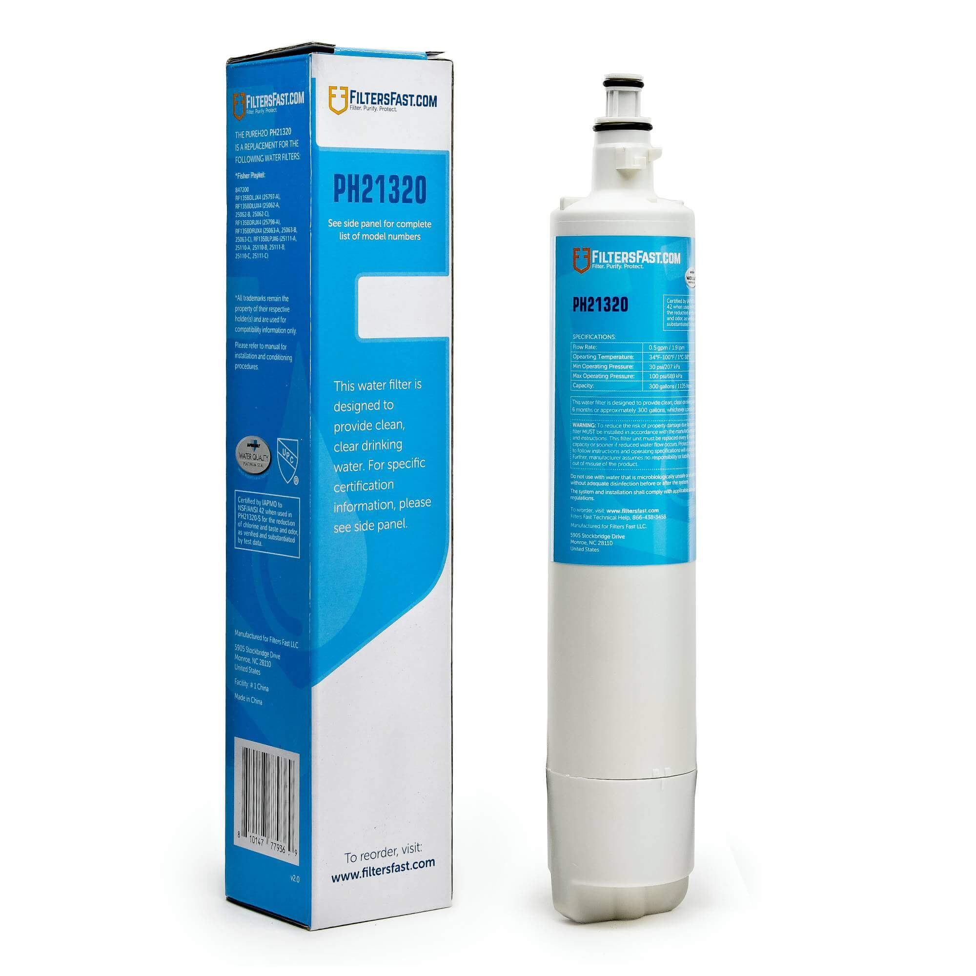 Filters Fast® PH21320 Replacement for Fisher & Paykel 847200