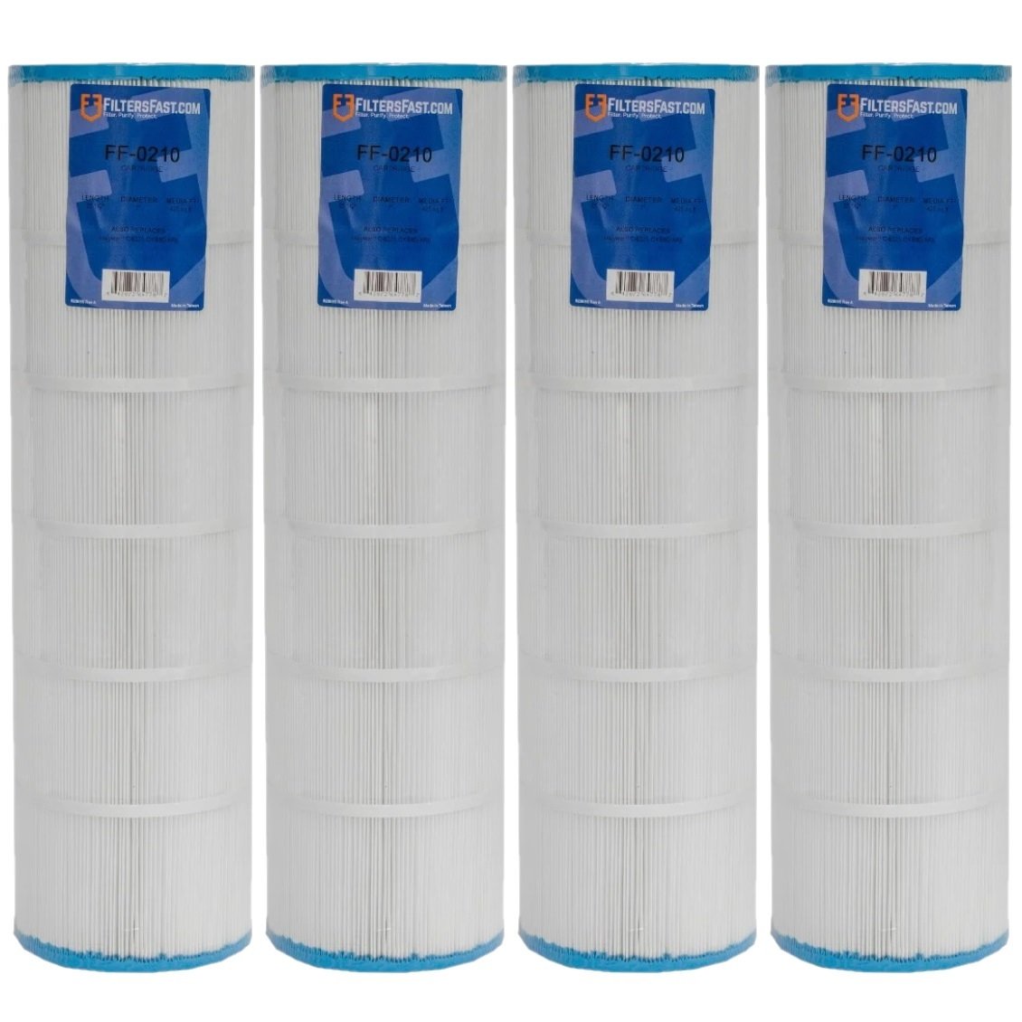 Filters Fast&reg; FF-0210 Replacement Pool Filter Cartridge 4-Pack
