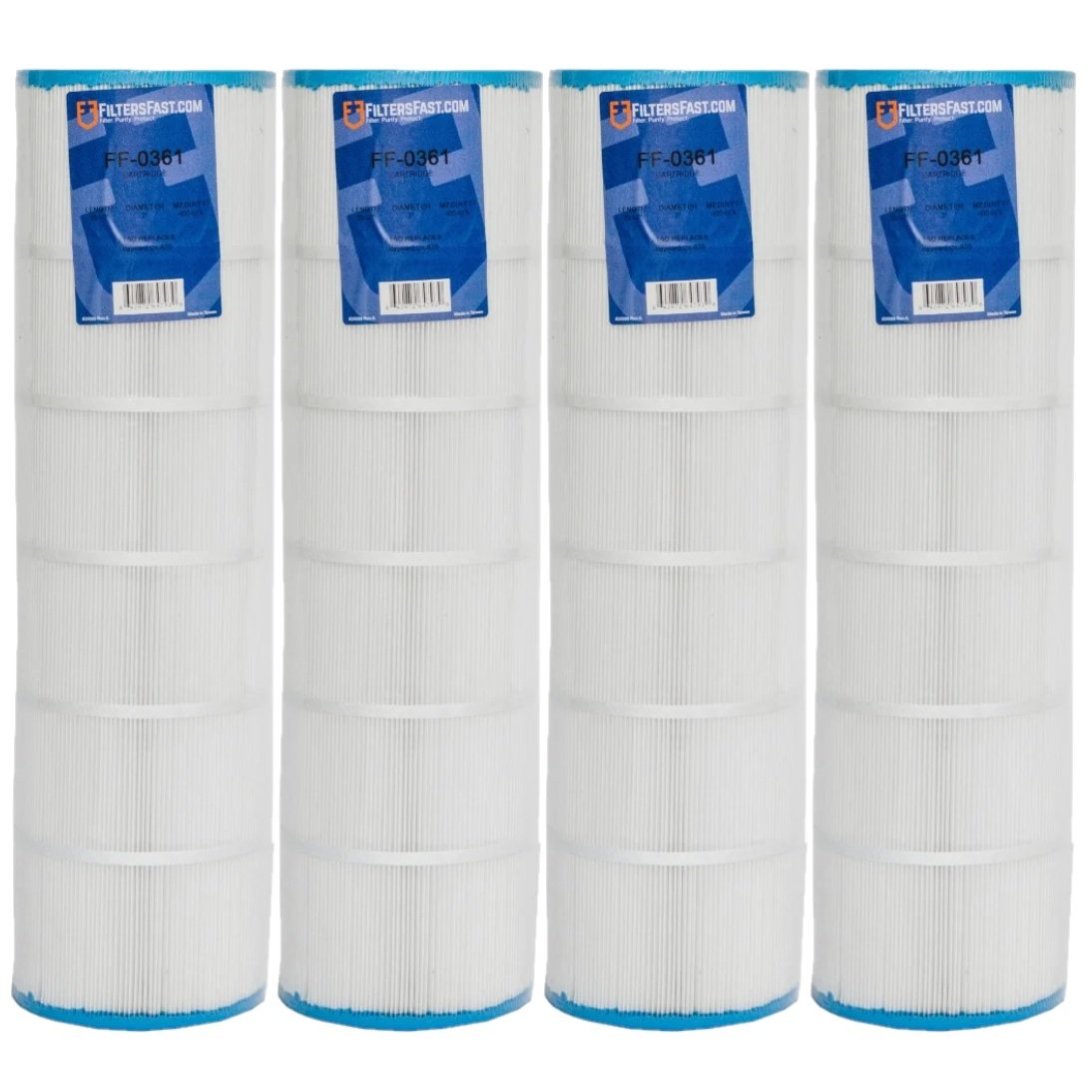 Filters Fast&reg; FF-0361 Replacement Pool Filter Cartridge 4-Pack