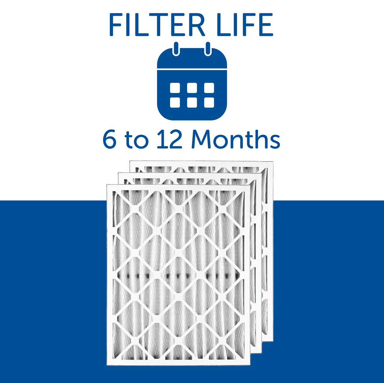 4" MERV 8 Furnace & AC Air Filter by Filters Fast&reg; - 3-Pack