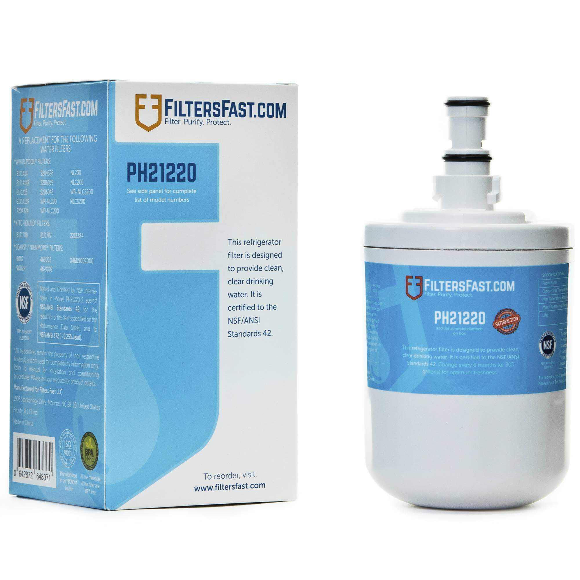 Filters Fast&reg; PH21220 Replacement for Whirlpool 8171413 Refrigerator Water Filter