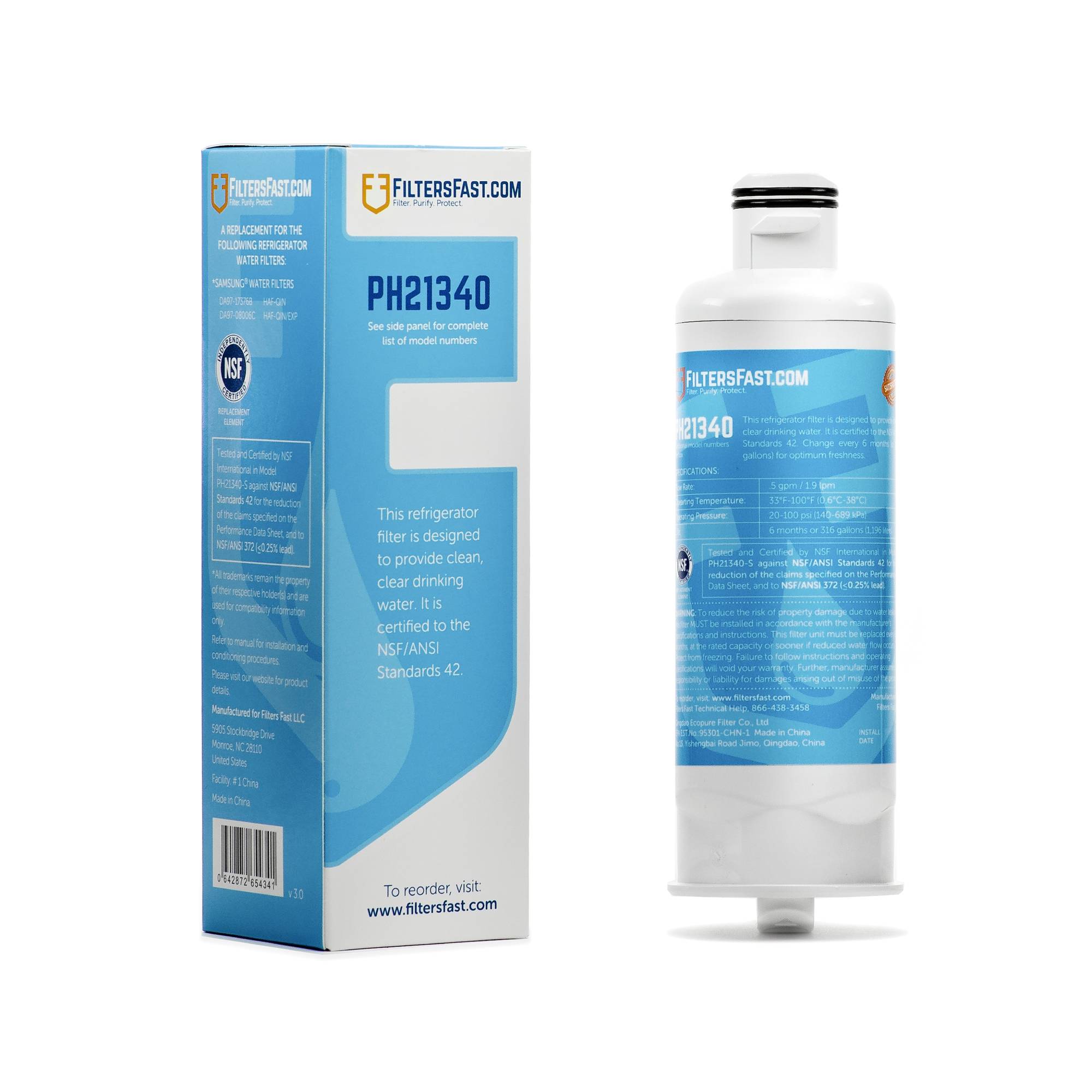 HAF-QIN/EXP, DA297-17376B Filters Fast® PH21340 Replacement for Filters Fast® FF21340