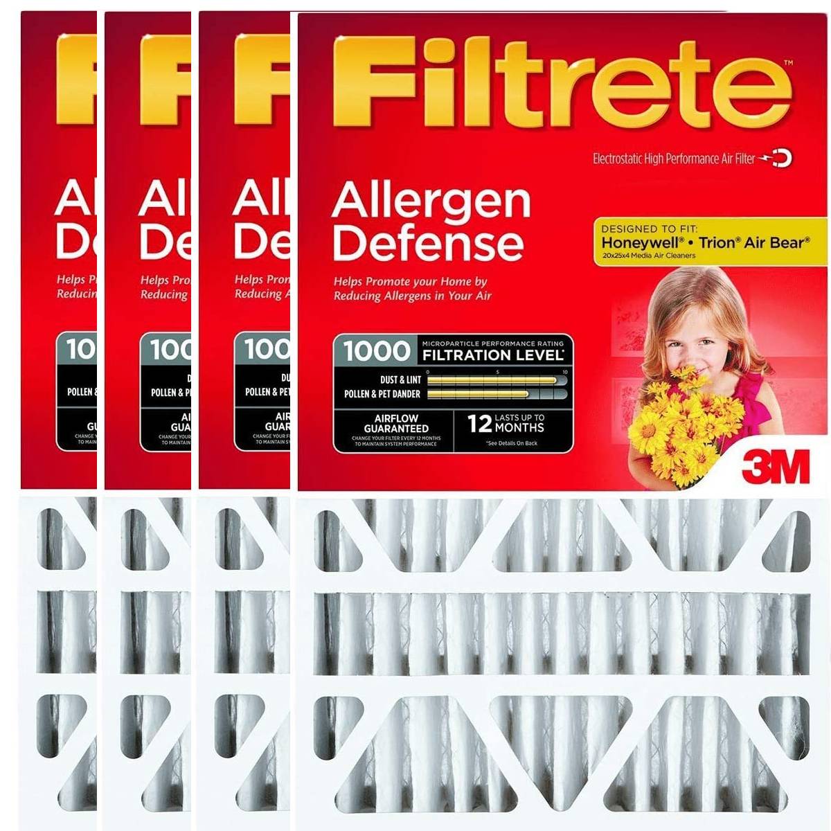 Filtrete NADP01-2PK-2 Deep 1000 Air Filter 16x25x4 -4-Pack