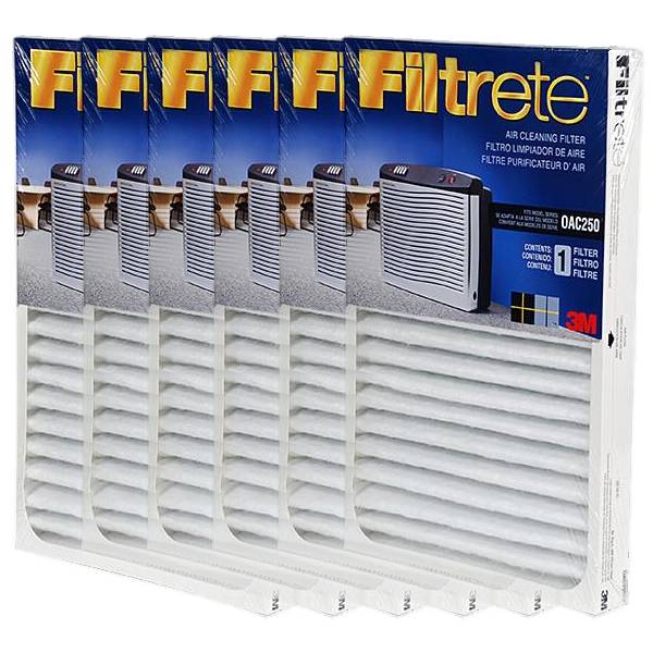 3M Filtrete OAC250RF Replacement Filter for 3M Filtrete OAC250 - 6-Pack