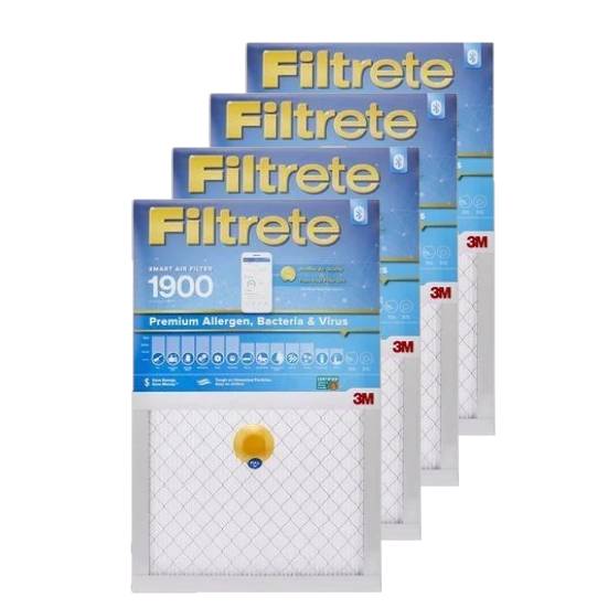 Filtrete Smart Air Filter S-UA23-4 14"x24"x1", 1900 MPR- 4-Pack