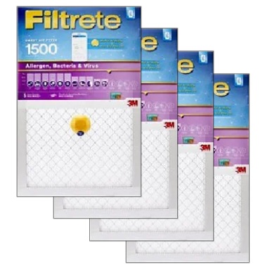 Filtrete Smart Air Filter S-2024-4 14"x30"x1", 1500 MPR 4-Pack