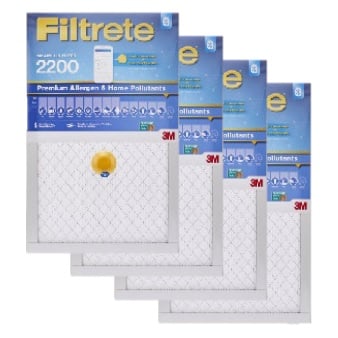 Filtrete Smart Air Filter, S-EA22-4, 20"x30"x1", 2200 MPR 4-Pack