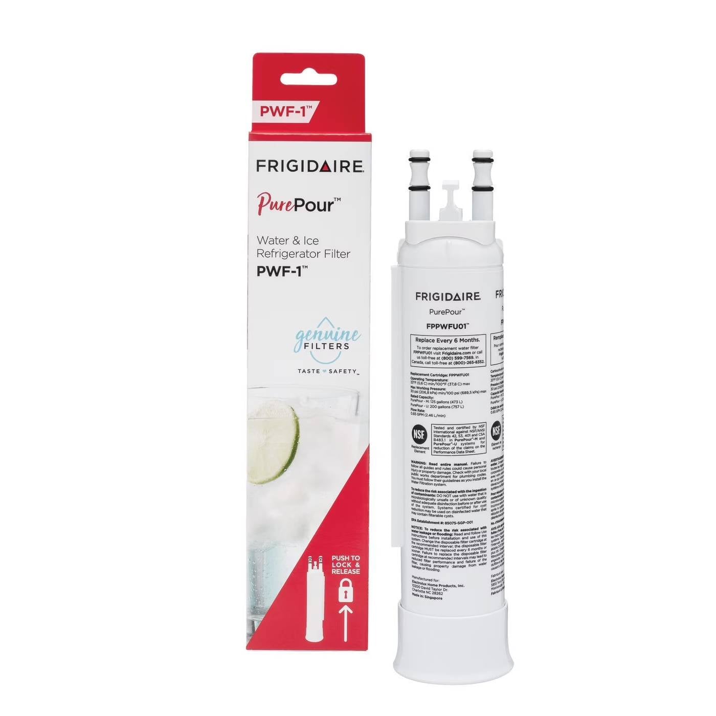 Frigidaire FPPWFU01 PurePour WF-1 Water & Ice Refrigerator Filter