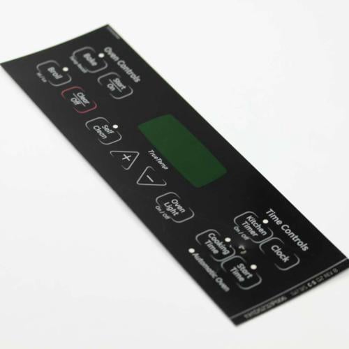 GE JB640DR3BB replacement part - GE WB27T11005 Faceplate Graphics (Bk)