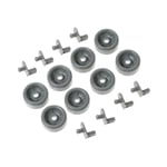 GE GDWT608V00BB replacement part - GE WD35X21041 Dishwasher Lower Rack Kit - 8-Pack - Genuine Part