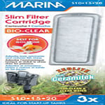 Hagen Aquarium Filters MARINA S20 SLIM FILTERS replacement part A293 Marina Slim Filter Zeolite Cartridge - 3-Pack