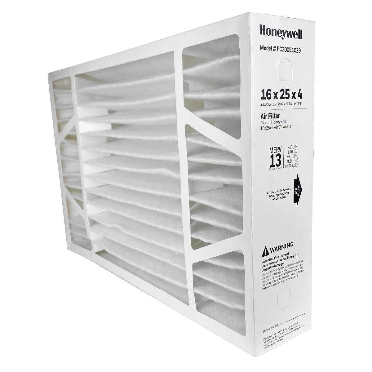 Honeywell FC200E1029 16x25x4 MERV 13 Air Filter