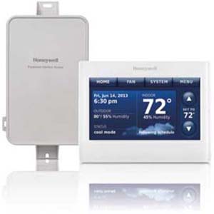 Honeywell Black Prestige Touchscreen Thermostat