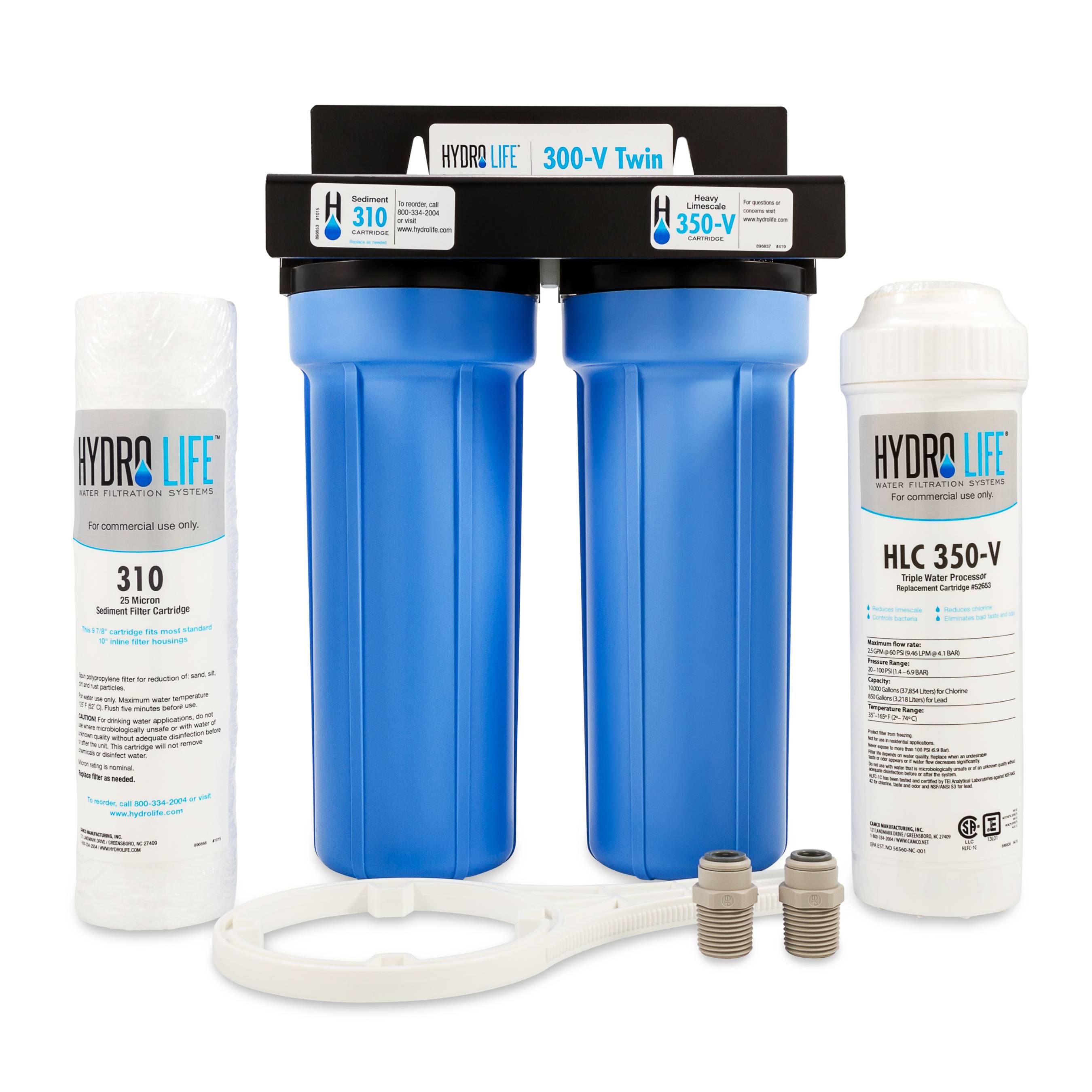 Hydro Life 52652 Twin Water Filter System
