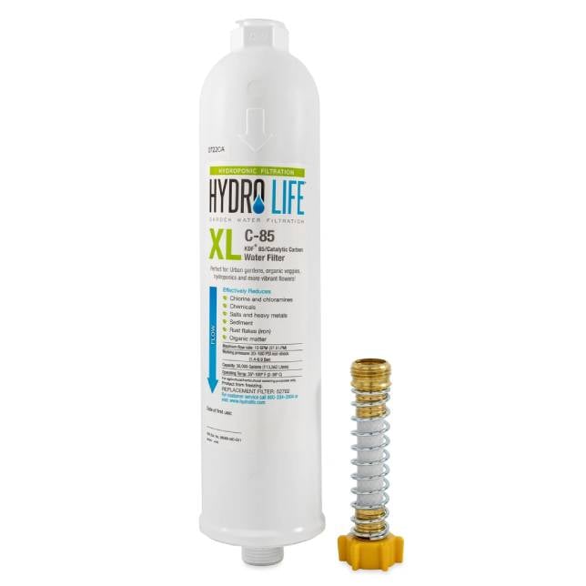 Hydro Life 52702 Hydroponics C-85 XL Inline Water Filter