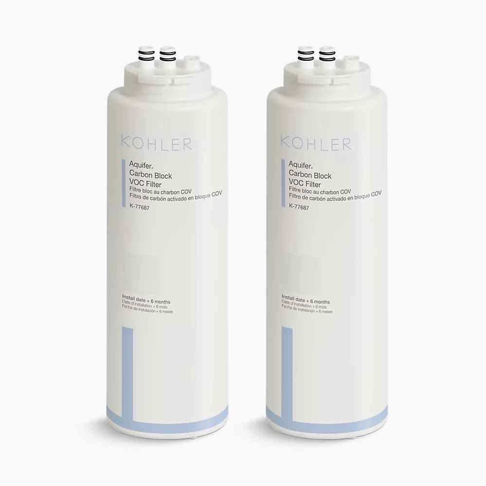 Kohler 77688-NA Aquifer Replacement Filter Cartridge 2-Pack
