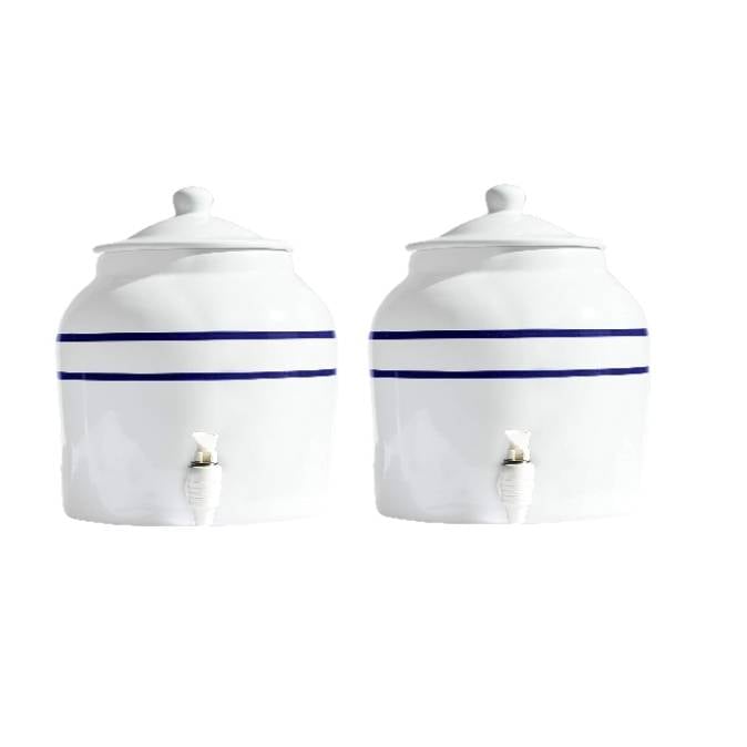 New Wave Enviro 60051 Blue Striped 2.5 gal Dispenser - 2-Pack
