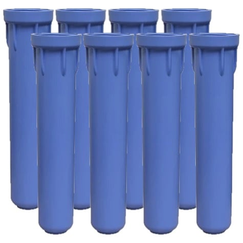 Pentek 153200 3G 20" Standard Blue Filter Housing Sump 8-Pack